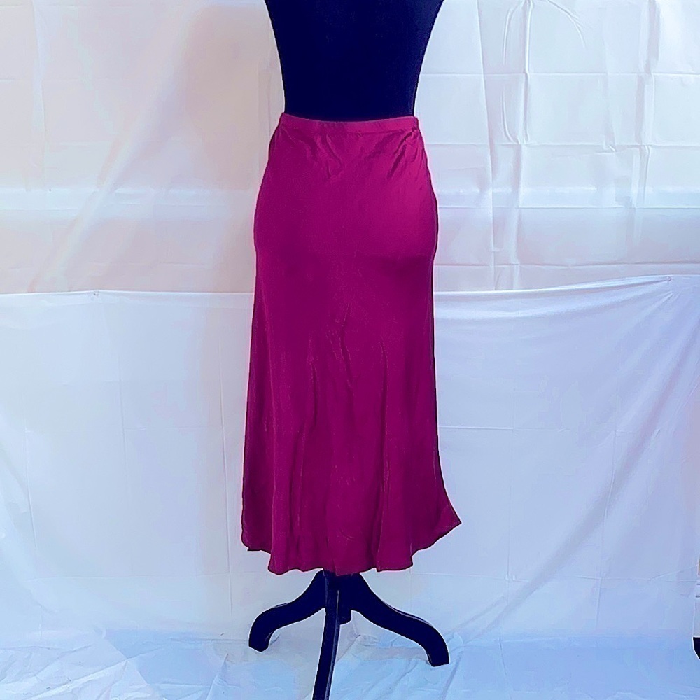 Michael Stars Maxi Skirt Burgundy Size S - Picture 4 of 6